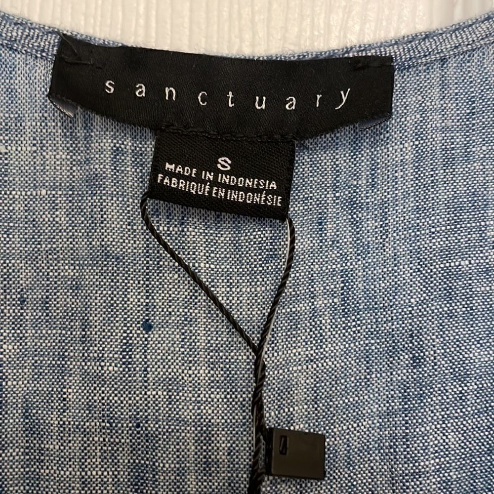 Sanctuary The Collector 100% Linen Jumpsuit in Dove Wash, NWT - Picture 3 of 8